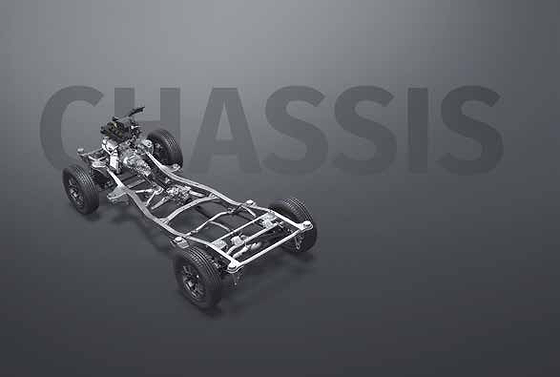 Maruti Suzuki Jimny, Body-on-frame ladder chassis underpins the off-road platform.