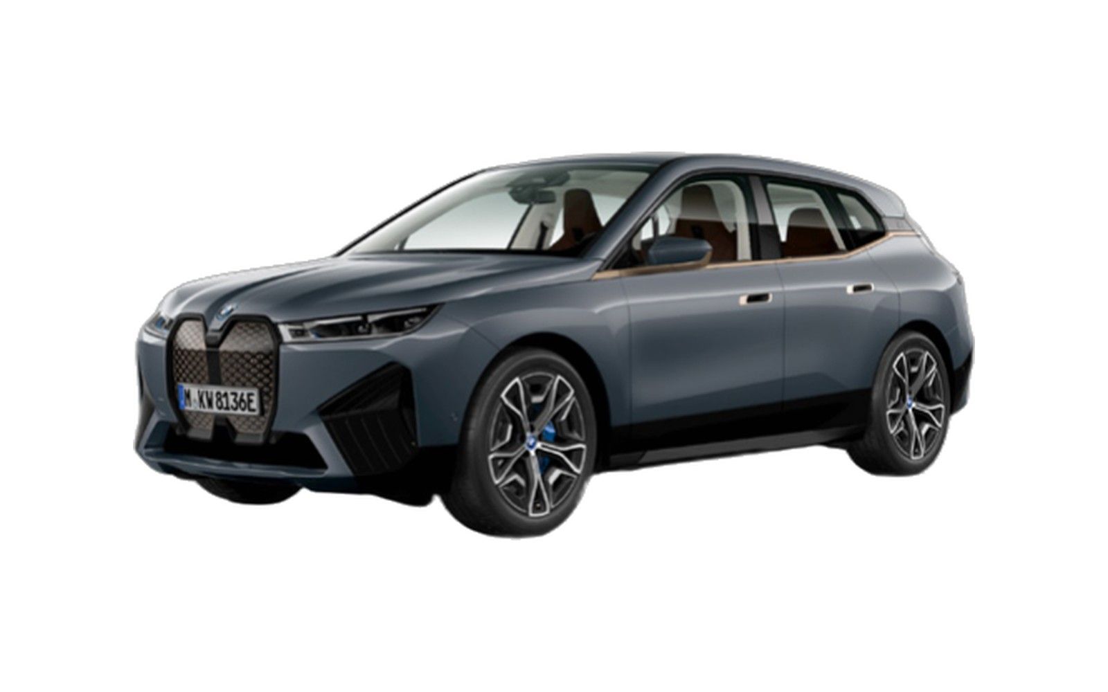 BMW iX — front three-quarter view