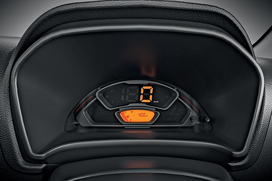 Maruti Suzuki Alto K10, Instrument cluster with digital speed readout and fuel gauge