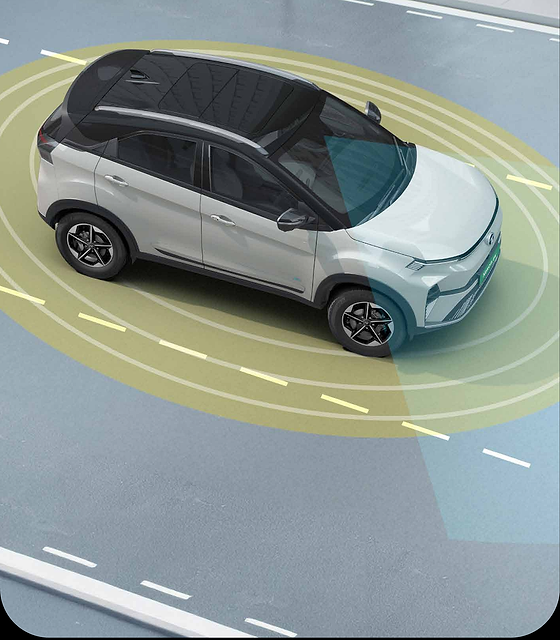 Tata Nexon EV, ADAS suite - AEB, forward collision warning, lane keep assist, lane centering, traffic sign recognition and high beam assist