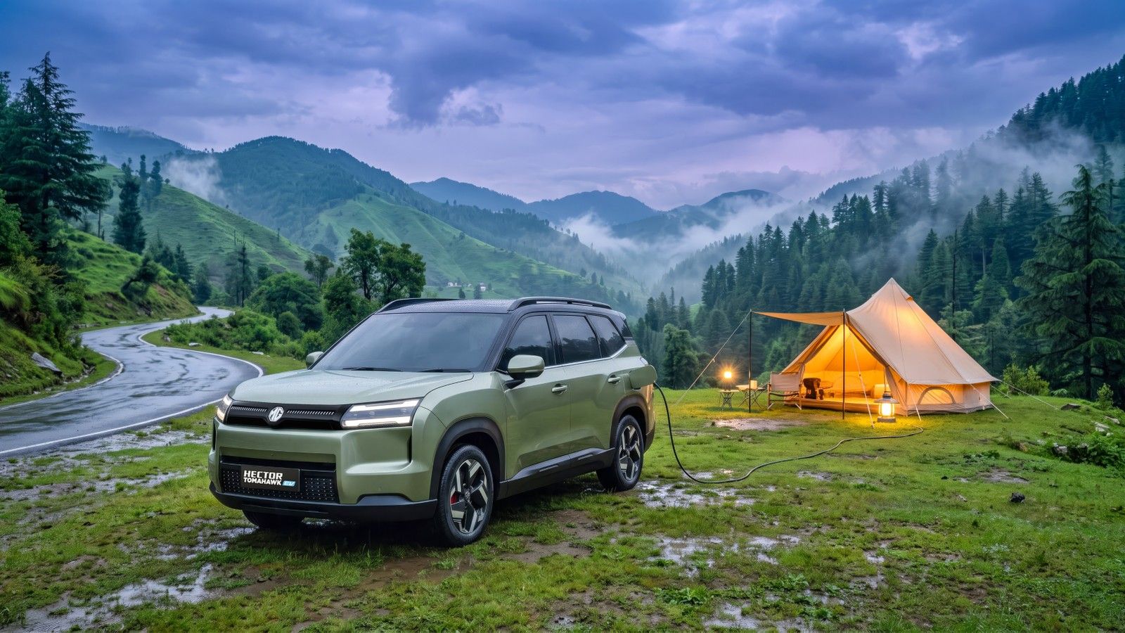 MG Hector Tomahawk EV — Camp, Nap, Pet, Valet and Energise modes for every kind of stop