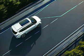 Kia Carens Clavis EV, Lane Keeping Assist keeps the SUV centred in its lane