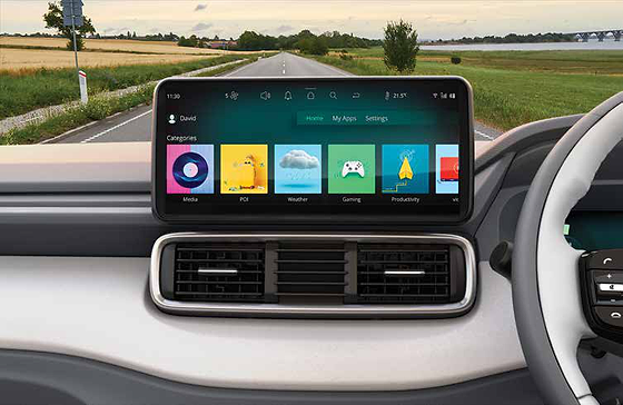 Tata Punch EV, 26.03 cm HD infotainment by HARMAN with Arcade.ev app suite