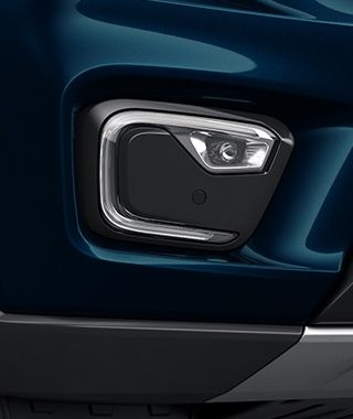 Mahindra Scorpio N — Front projector foglamp set in a black bezel