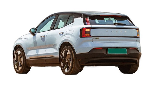 Silver and black compact electric SUV shown from the side angle.