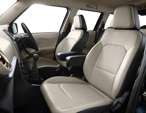 Mahindra Bolero Neo, Lunar Grey leatherette seats with front armrests (N11)