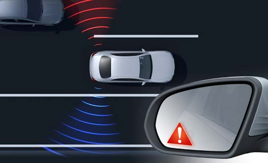 Mercedes-Benz Mercedes-AMG GLC 43 4MATIC Coupe — Blind Spot Assist warns of vehicles alongside and an exit warning helps protect cyclists.