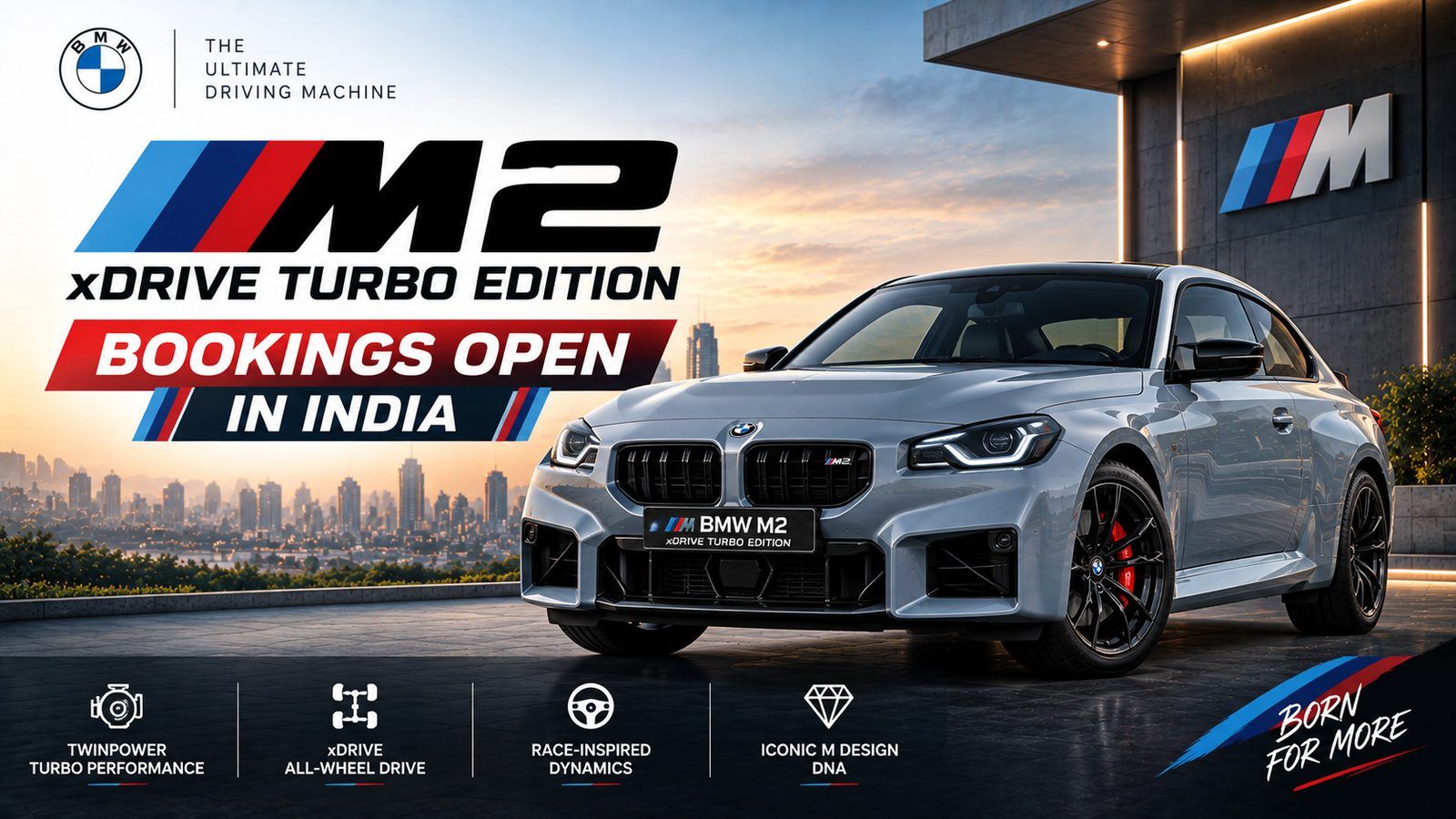 BMW M2 xDrive Turbo Edition: Bookings Open in India, Price TBA