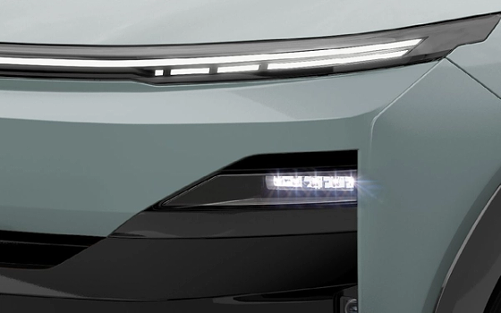 Tata Sierra EV, Night Saber Bi-LED booster headlamp sits below the full-width LED DRL bar for focused night-time illumination
