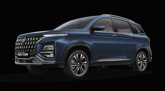 MG Hector, Aura Hex chrome grille with full-width LED daytime running lights