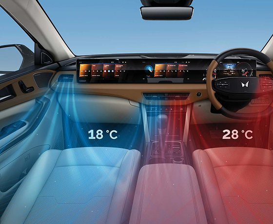 Mahindra XUV 7XO, Dual-zone fully automatic climate control