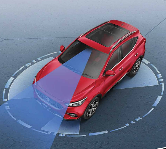 MG Astor, Level-2 ADAS suite with surround sensor coverage.