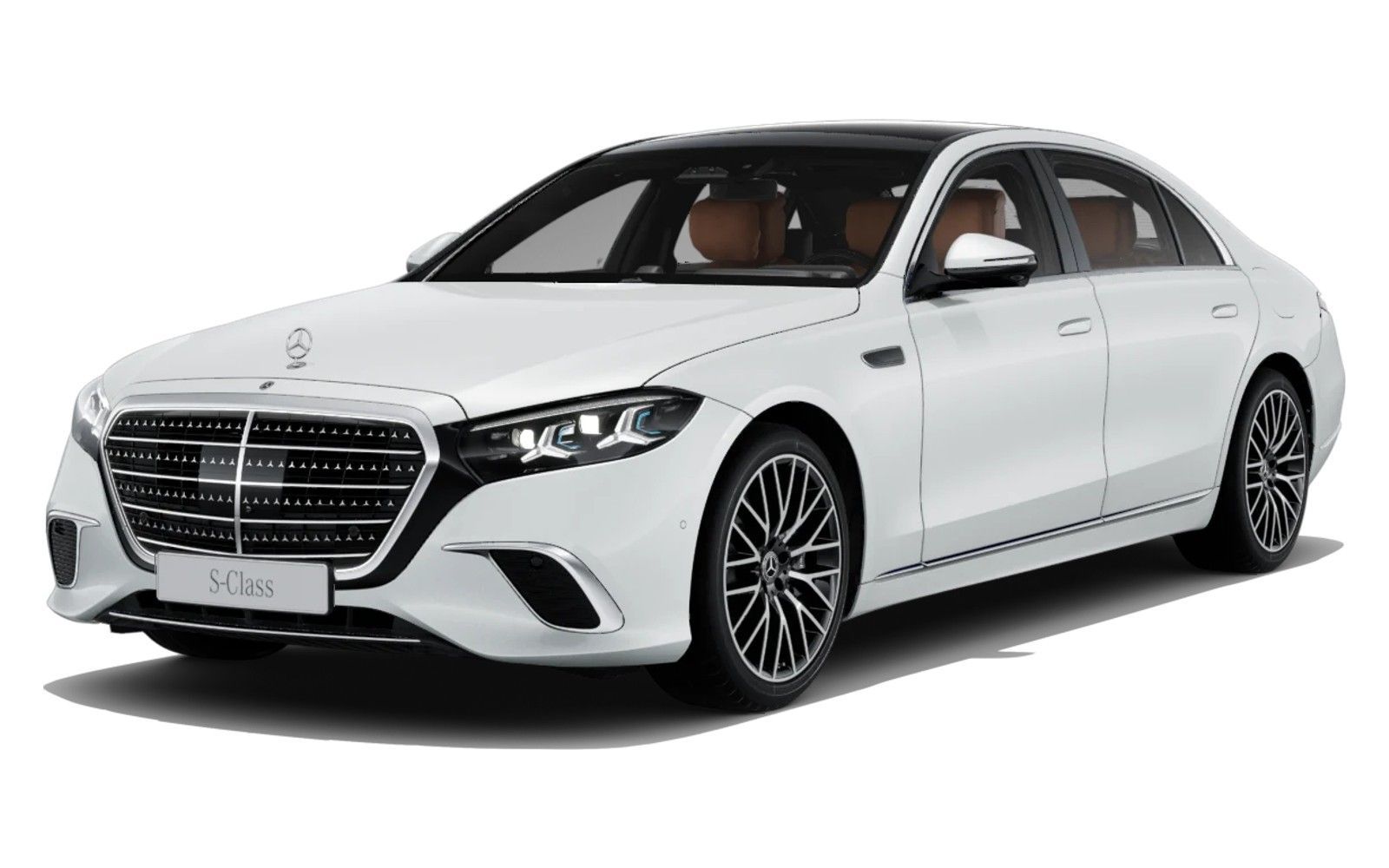 Mercedes-Benz S-Class in Opalite White Bright