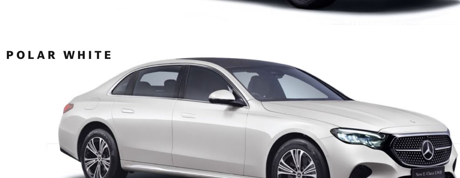 Mercedes-Benz E-Class in Polar White