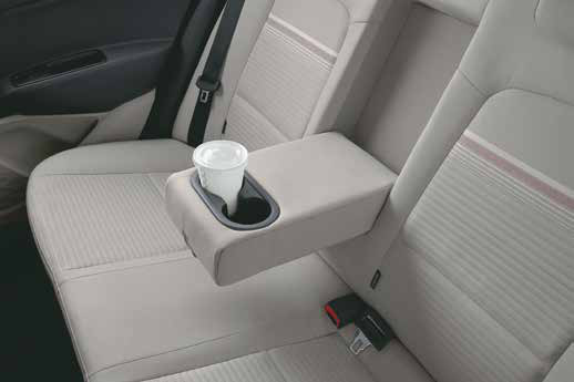 Hyundai Aura — Rear centre armrest with cup holder