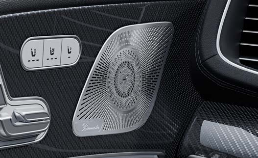 Mercedes-Benz GLE — Burmester surround sound system speaker.
