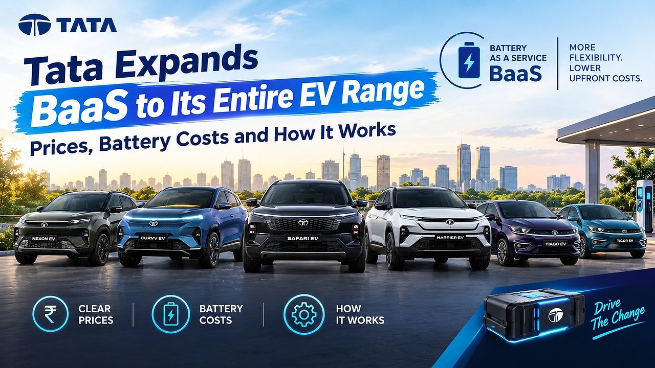 Tata Expands BaaS to Its Entire EV Range: Prices, Battery Costs and How It Works