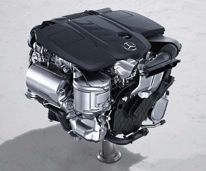 Mercedes-Benz GLE — 4-cylinder diesel engine with a 48-volt mild-hybrid system.