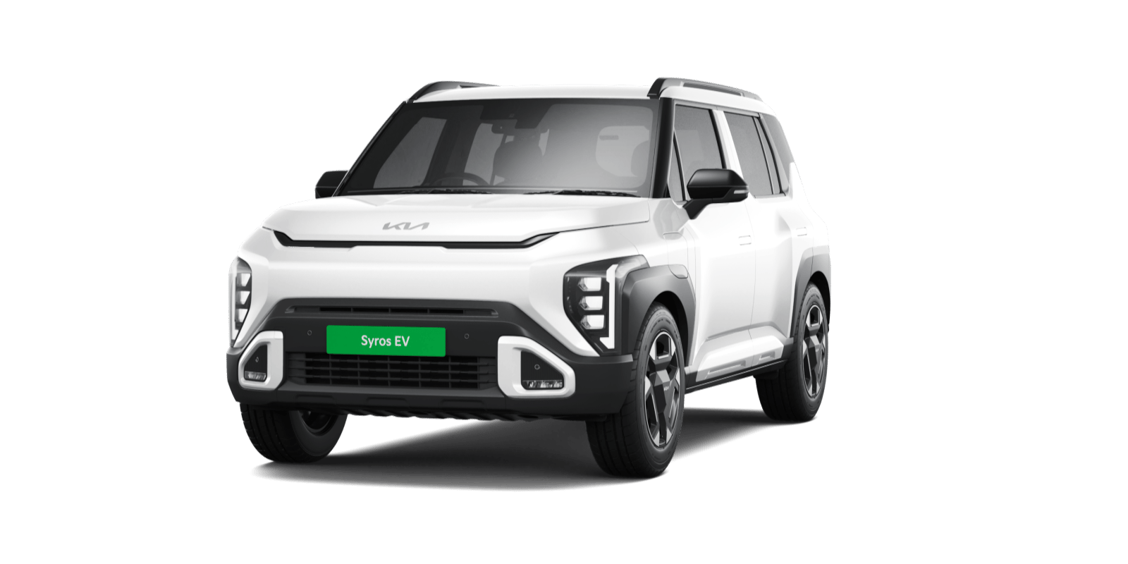 Kia Syros EV in Glacier White Pearl