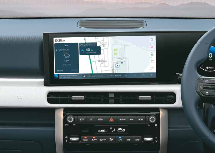 Hyundai Venue — 31.24 cm (12.3-inch) ccNC navigation with turn-by-turn directions