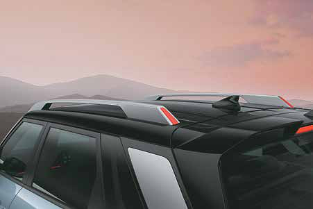Hyundai Venue N Line, Bridge type roof rails with red highlights
