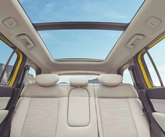 Tata Sierra, Panoramax panoramic sunroof - the segment's largest sunroof over both seat rows