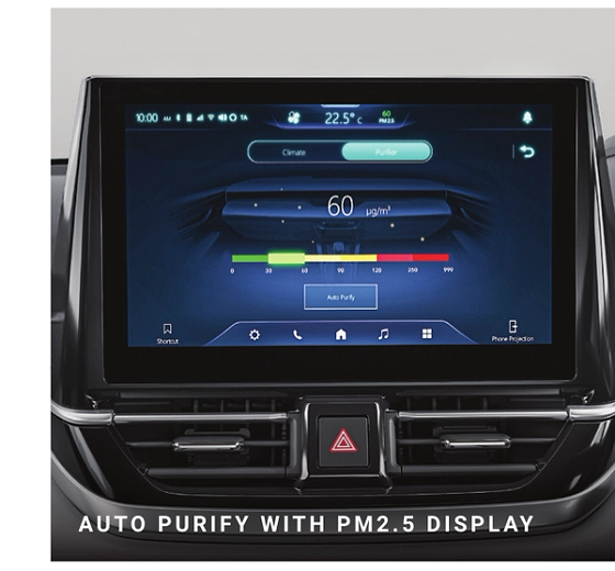Maruti Suzuki Victoris, Air purifier with PM2.5 display