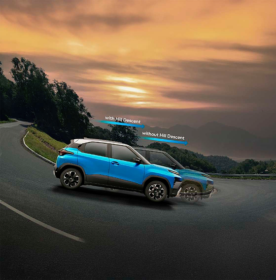 Tata Punch, Hill Descent Control for steep downhill stretches