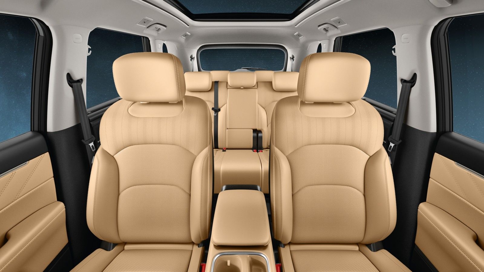 MG Hector Tomahawk EV — Three rows with a 528 L boot (7-seater) or up to 1,053 L (5-seater)