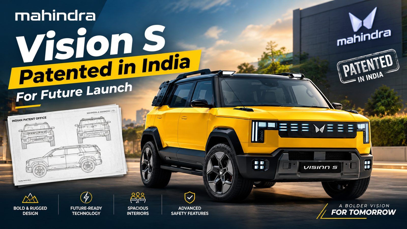 Mahindra Vision S patent filed in India: diesel SUV or EV? The confusion explained