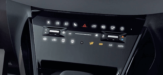 Tata Nexon, Next-gen phygital touch panel for climate and vehicle controls