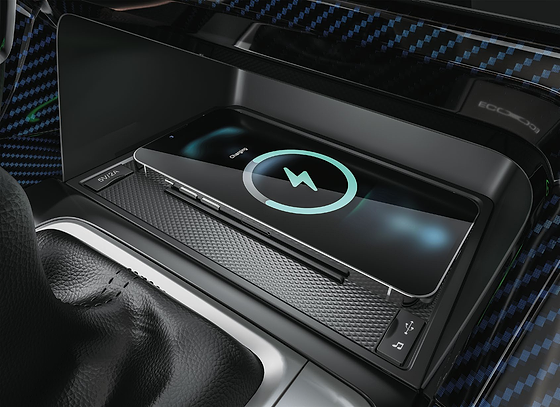 MG Hector, Wireless smartphone charging pad with USB ports