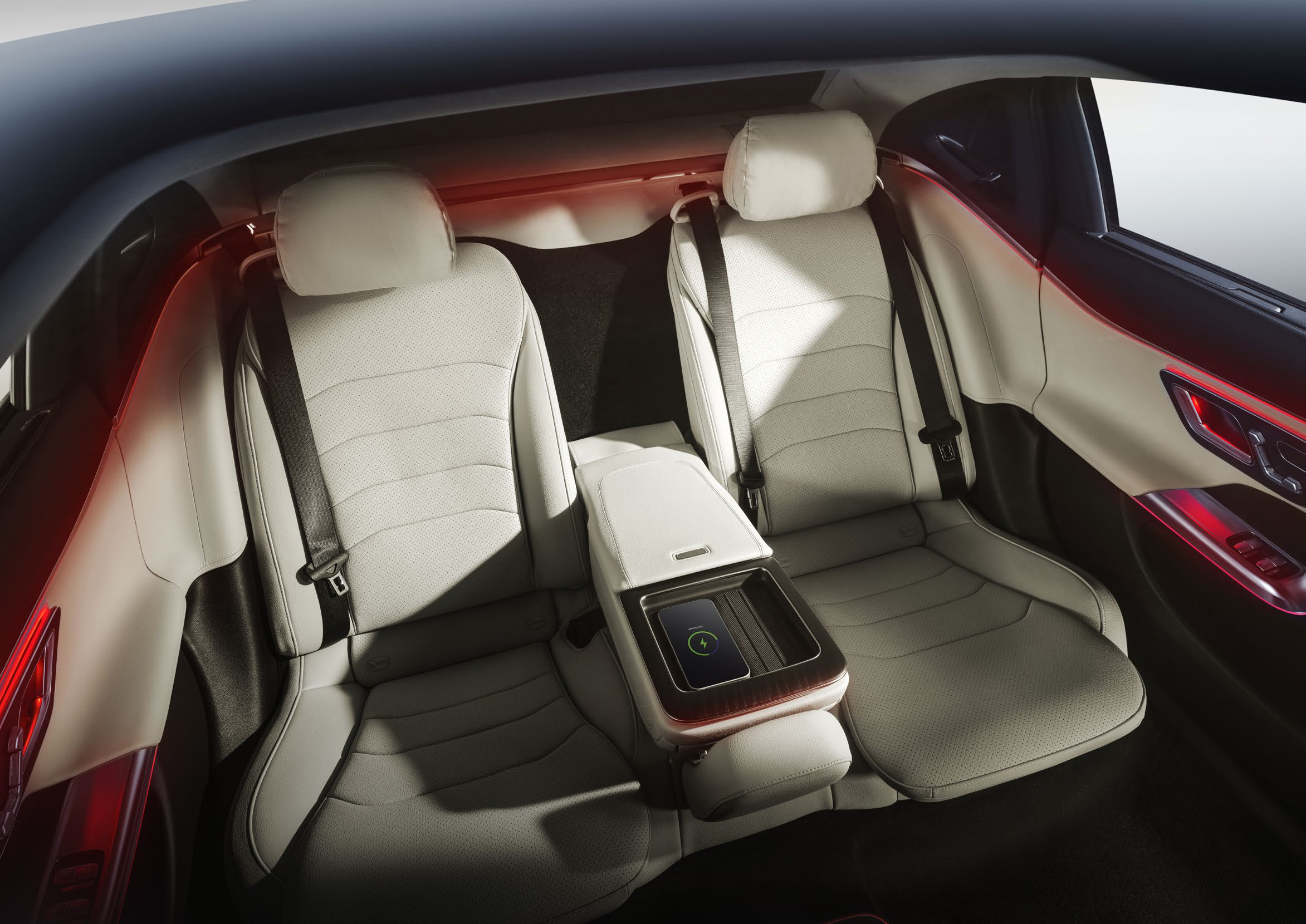 Mercedes-Benz E-Class — Reclining rear seats with up to 36-degree recline and centre armrest