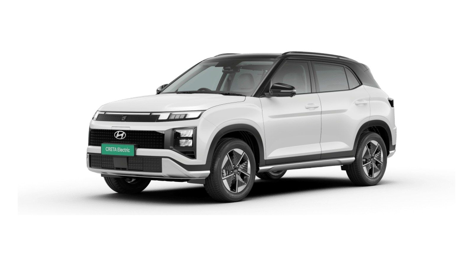 Hyundai Creta Electric in Atlas White with Titanium Black Roof