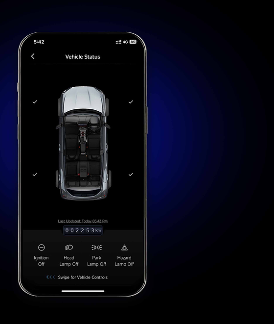 Mahindra XUV 3XO, Adrenox Connect app - remote start, vehicle status and controls