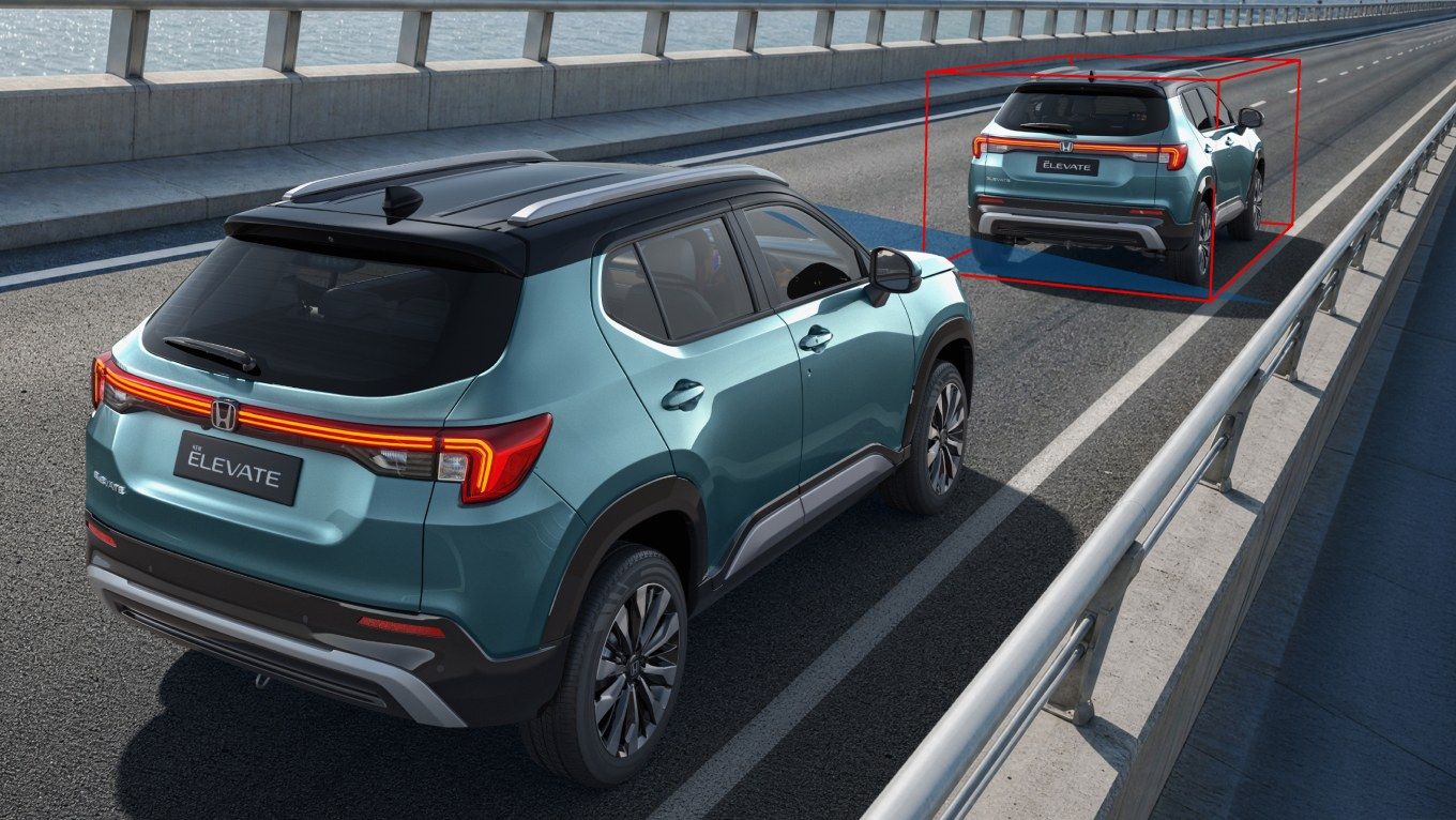 Honda Elevate, Collision Mitigation Braking System warns, then brakes, when a crash risk is detected
