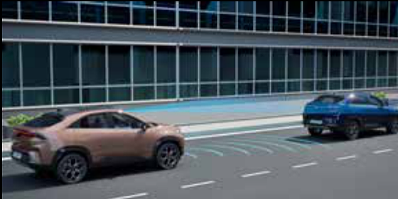 Tata Curvv, Forward Collision Warning gives audio and visual alerts for potential front collisions.