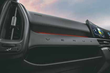 Hyundai Venue N Line — Crashpad with VENUE branding and red accents