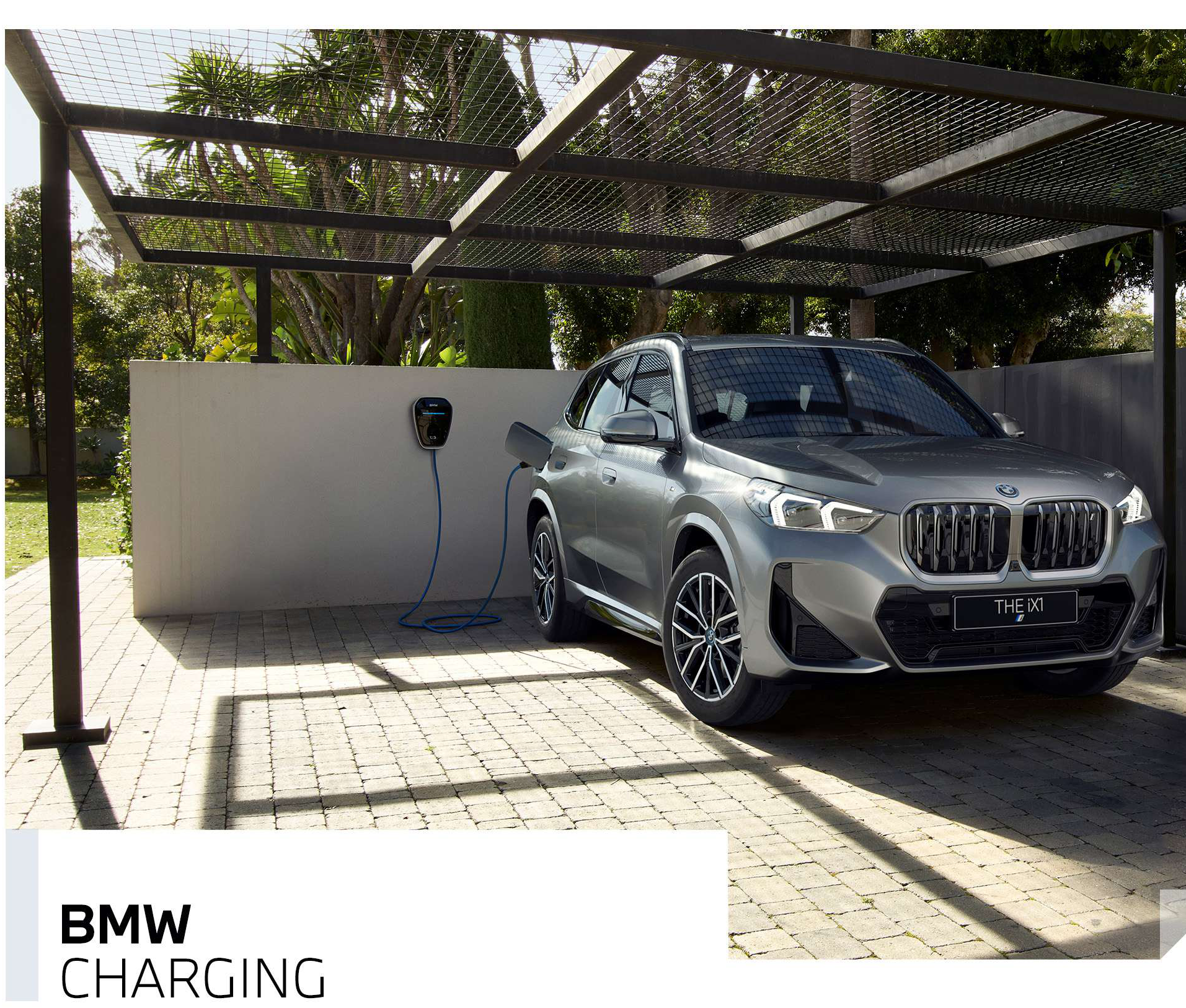 BMW iX1 — Home charging at a BMW Wallbox charger