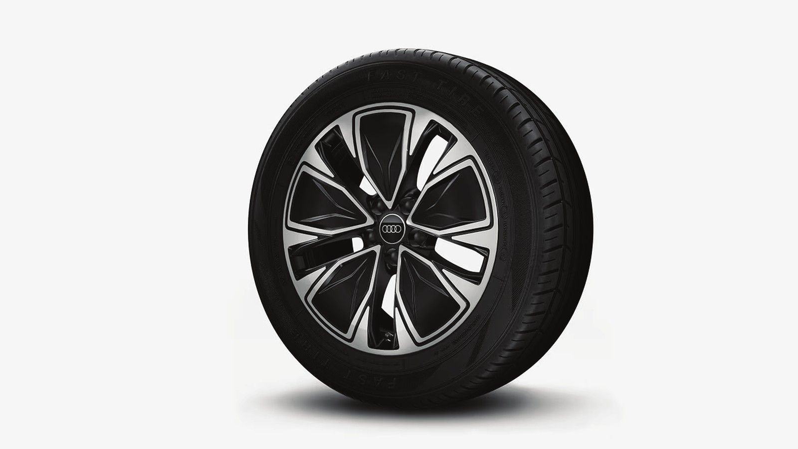 Audi Q3, 45.72 cm R18 alloy wheels, multi-spoke on the Nova and 5-arm aero in black on the Zenith