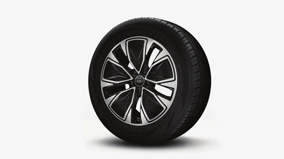 Audi Q3, 45.72 cm R18 alloy wheels, multi-spoke on the Nova and 5-arm aero in black on the Zenith