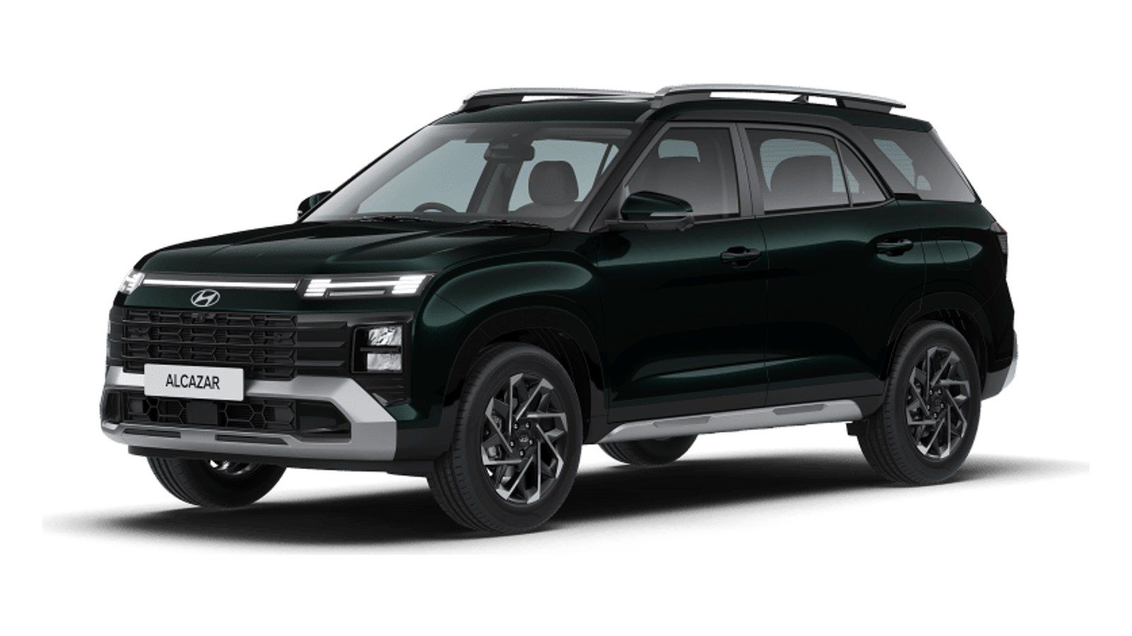 Hyundai Alcazar in Robust Emerald Pearl