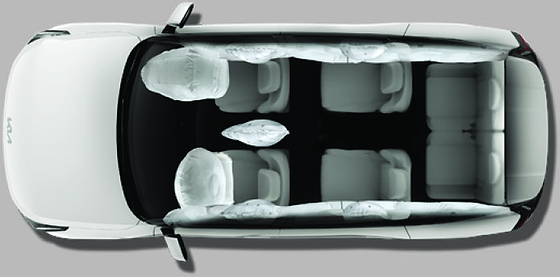 Kia EV9, 10 airbags