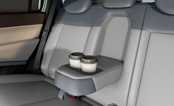 Tata Sierra EV, Rear centre armrest with integrated cup holders keeps drinks steady