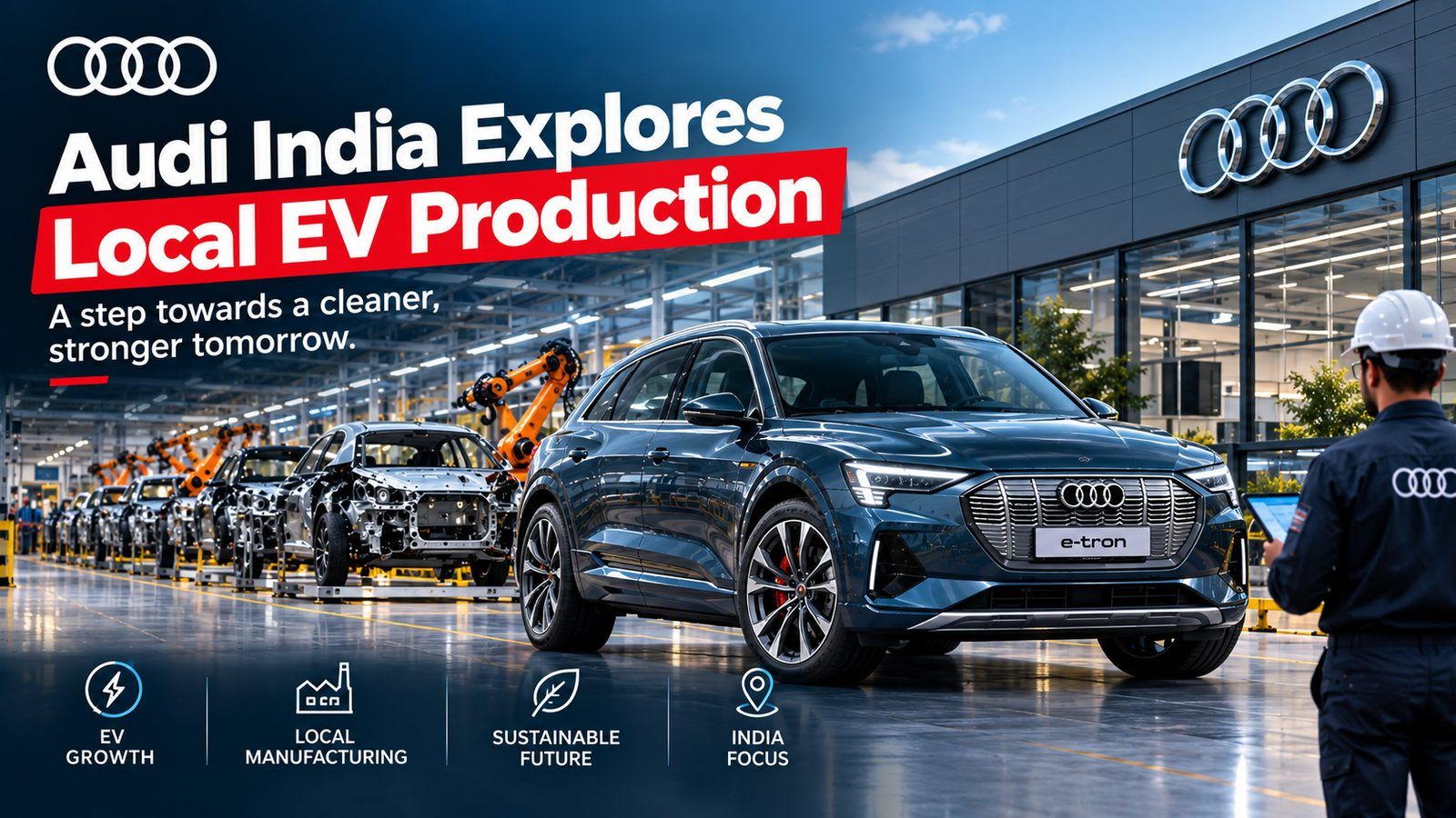 Audi India targets 15% market share with local EV plan