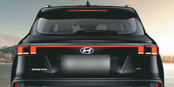 Hyundai Creta, Rear design: full-width connected light bar