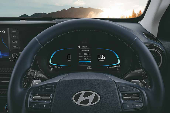 Hyundai Exter, Digital cluster with colour TFT MID