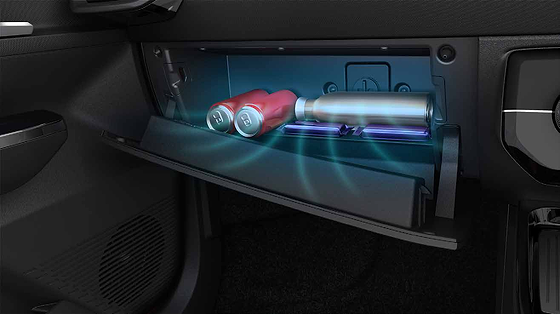Tata Tiago, Cooled glovebox keeps drinks and cool essentials chilled right within reach