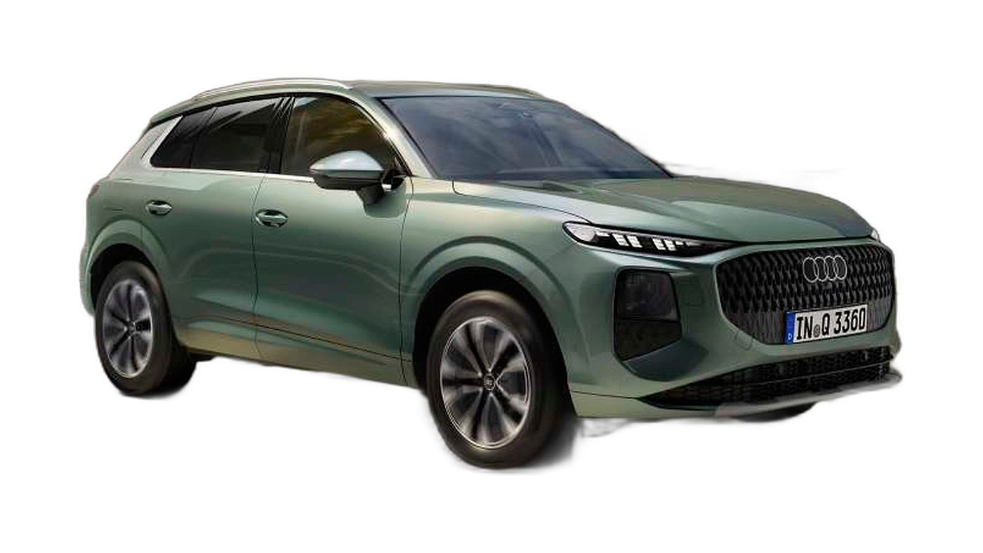 All-new Audi Q3 2026 in Sage Green, front three-quarter view