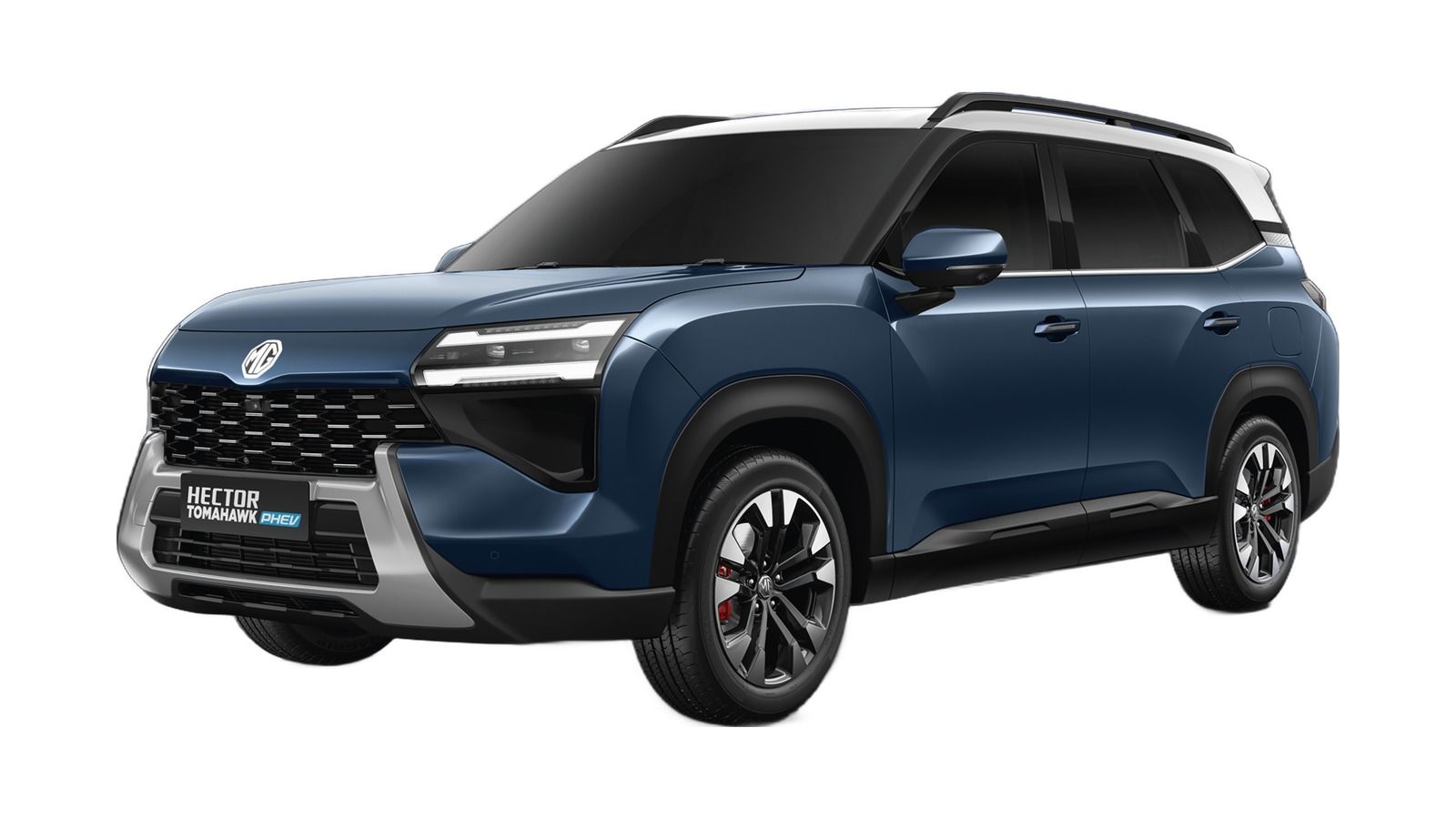 MG Hector Tomahawk PHEV in Celadon Blue & White